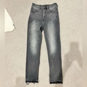 high rise stretchy jeans